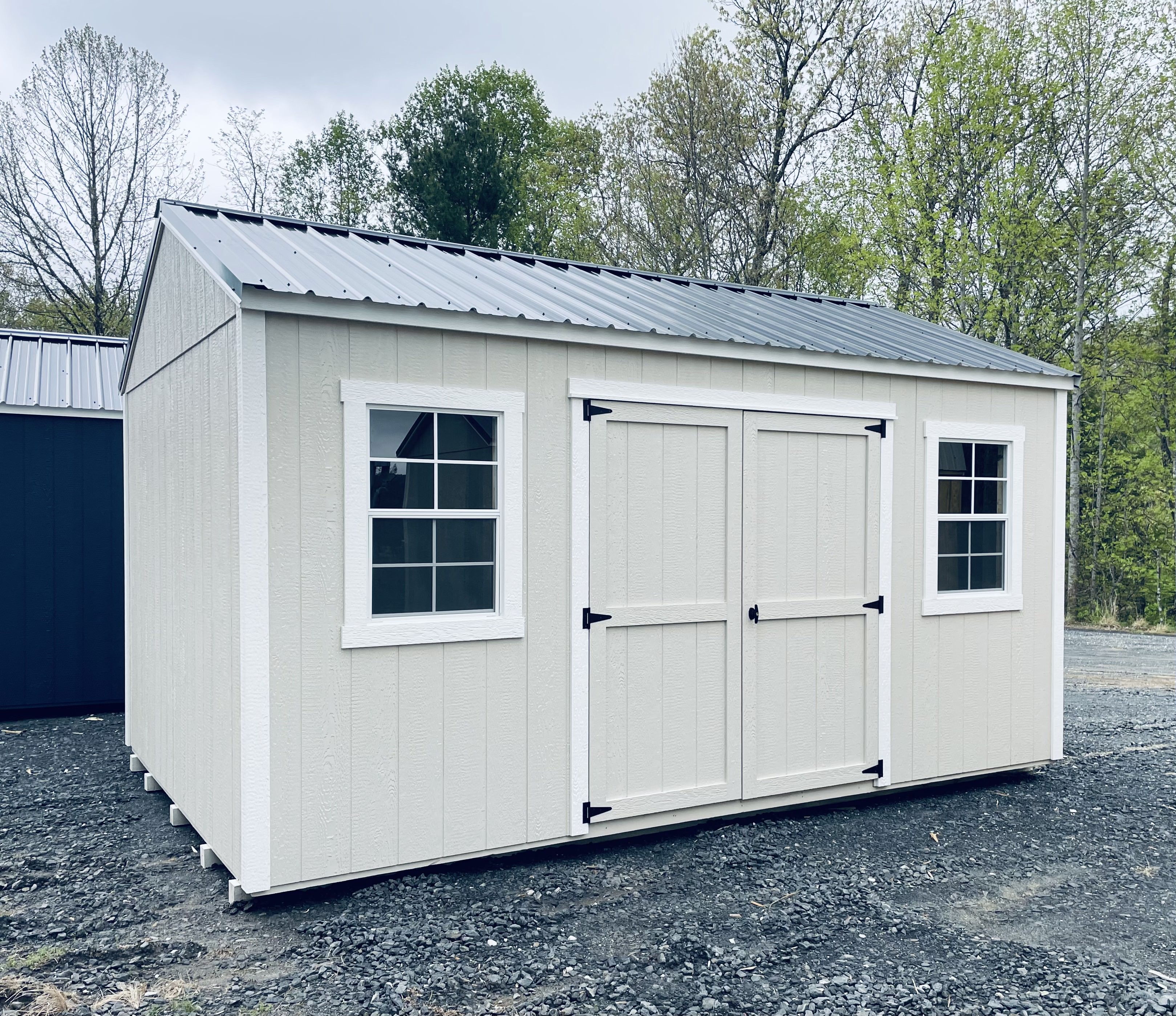 Shed built and delivered by Horizon Building Co.