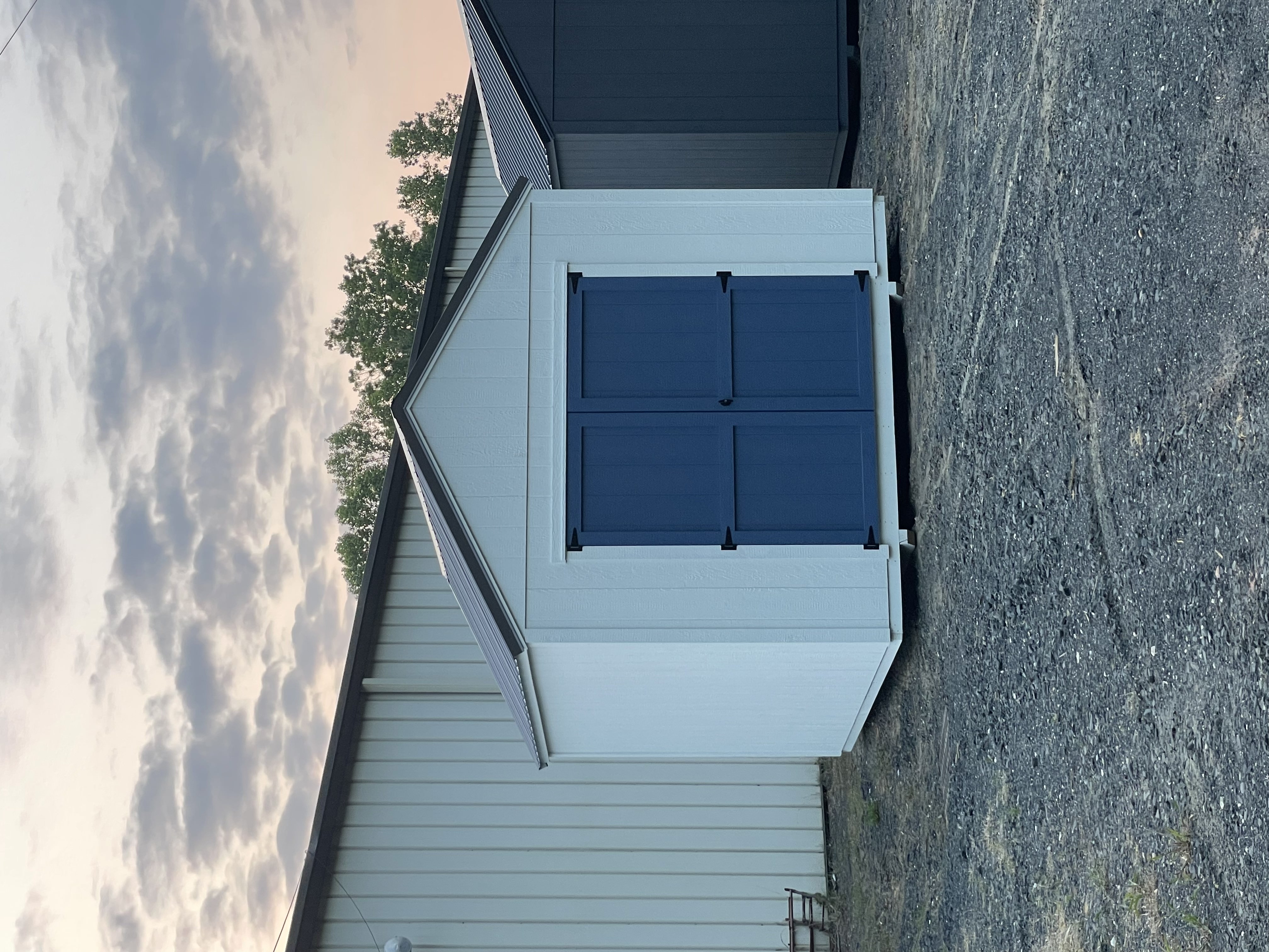 Shed built and delivered by Horizon Building Co.