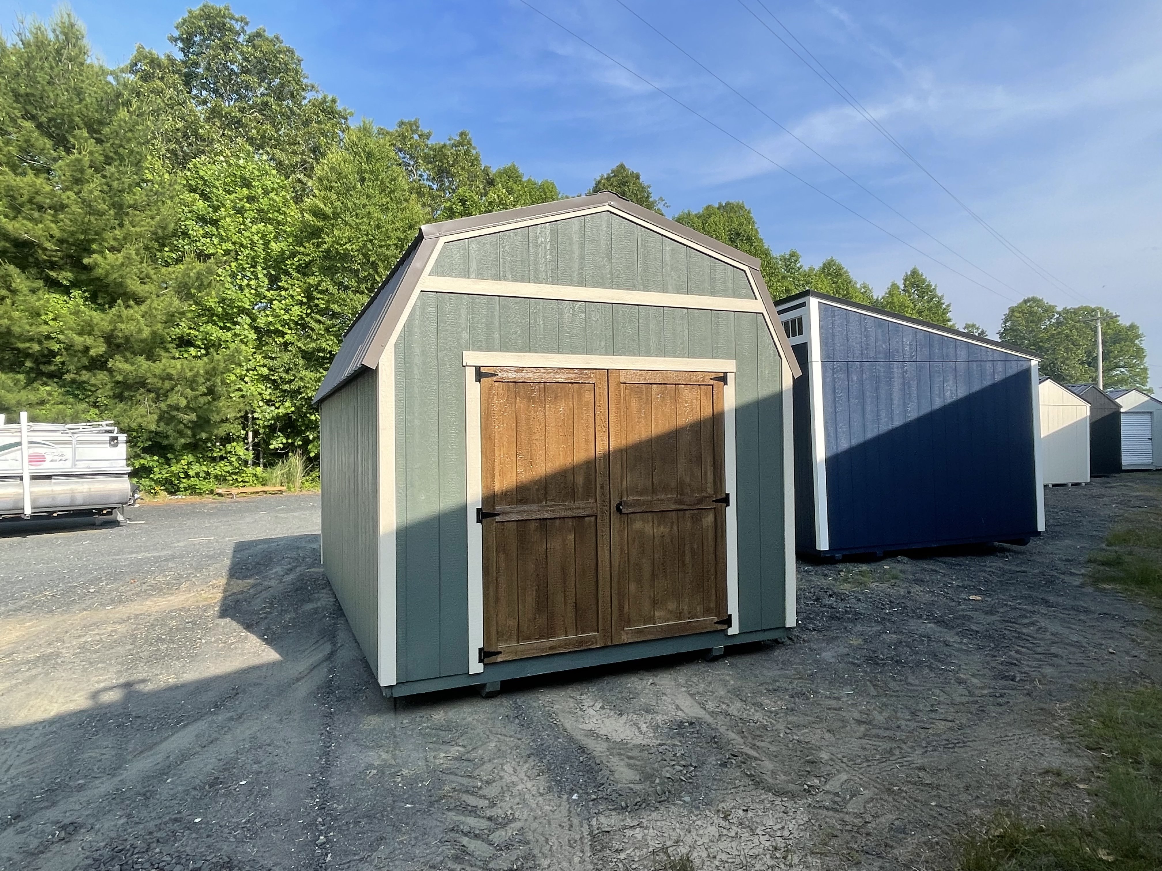 Shed built and delivered by Horizon Building Co.