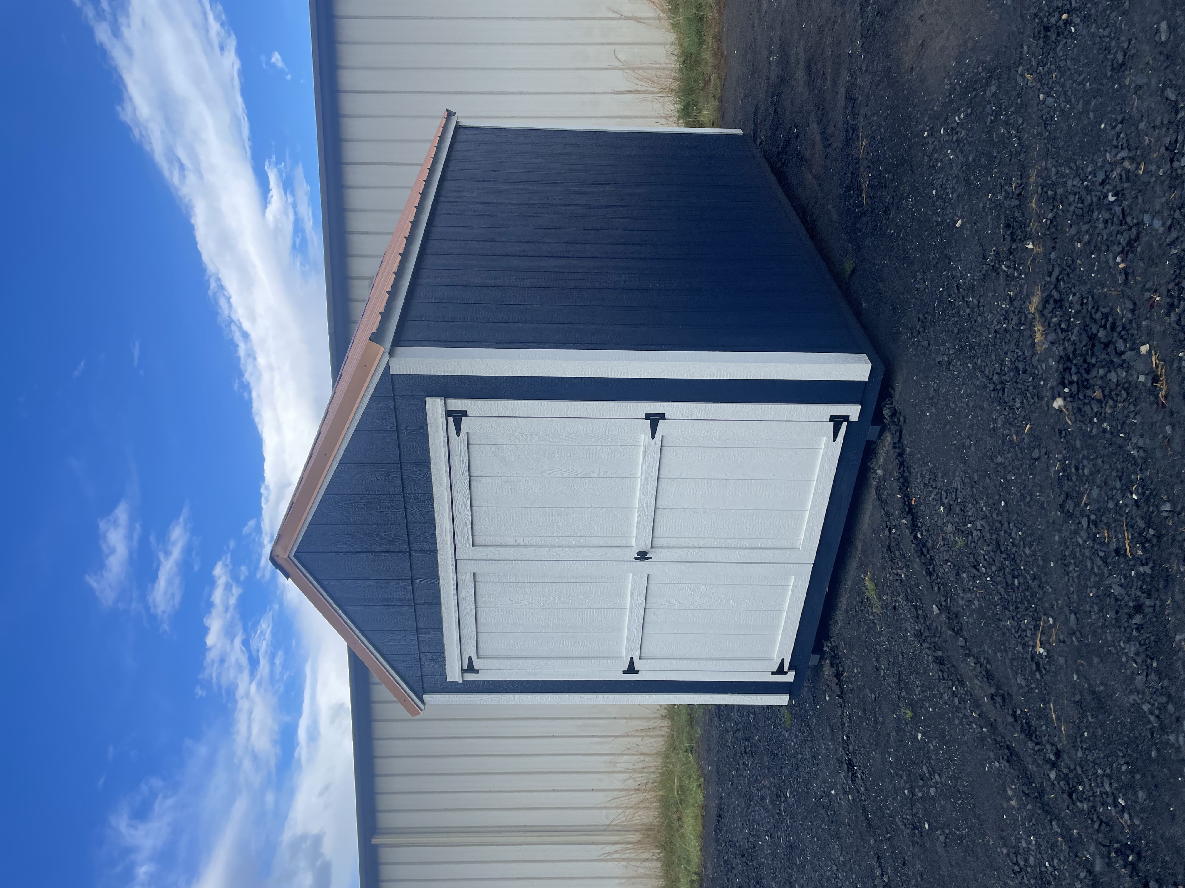 Shed built and delivered by Horizon Building Co.