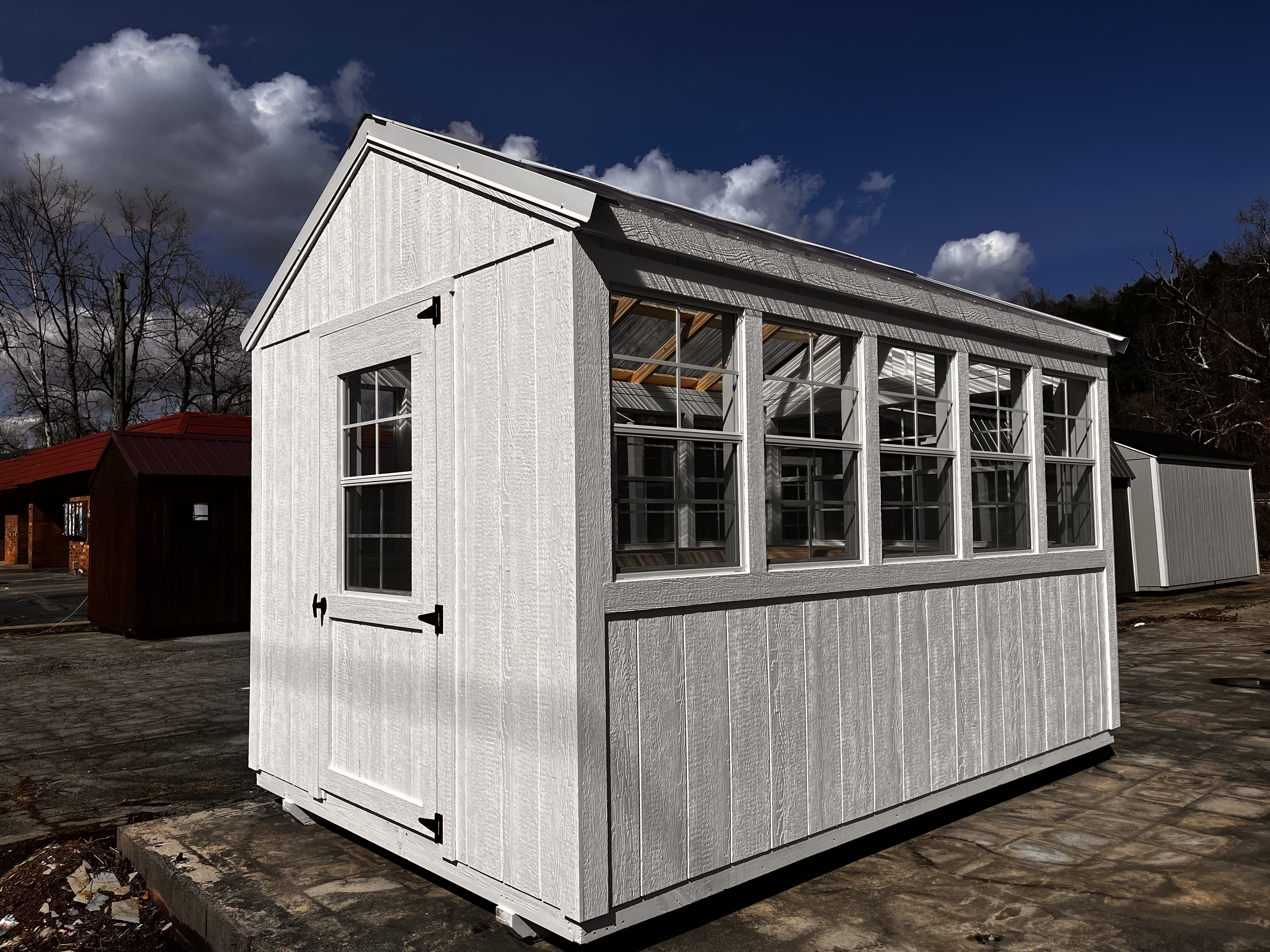 Shed built and delivered by Horizon Building Co.