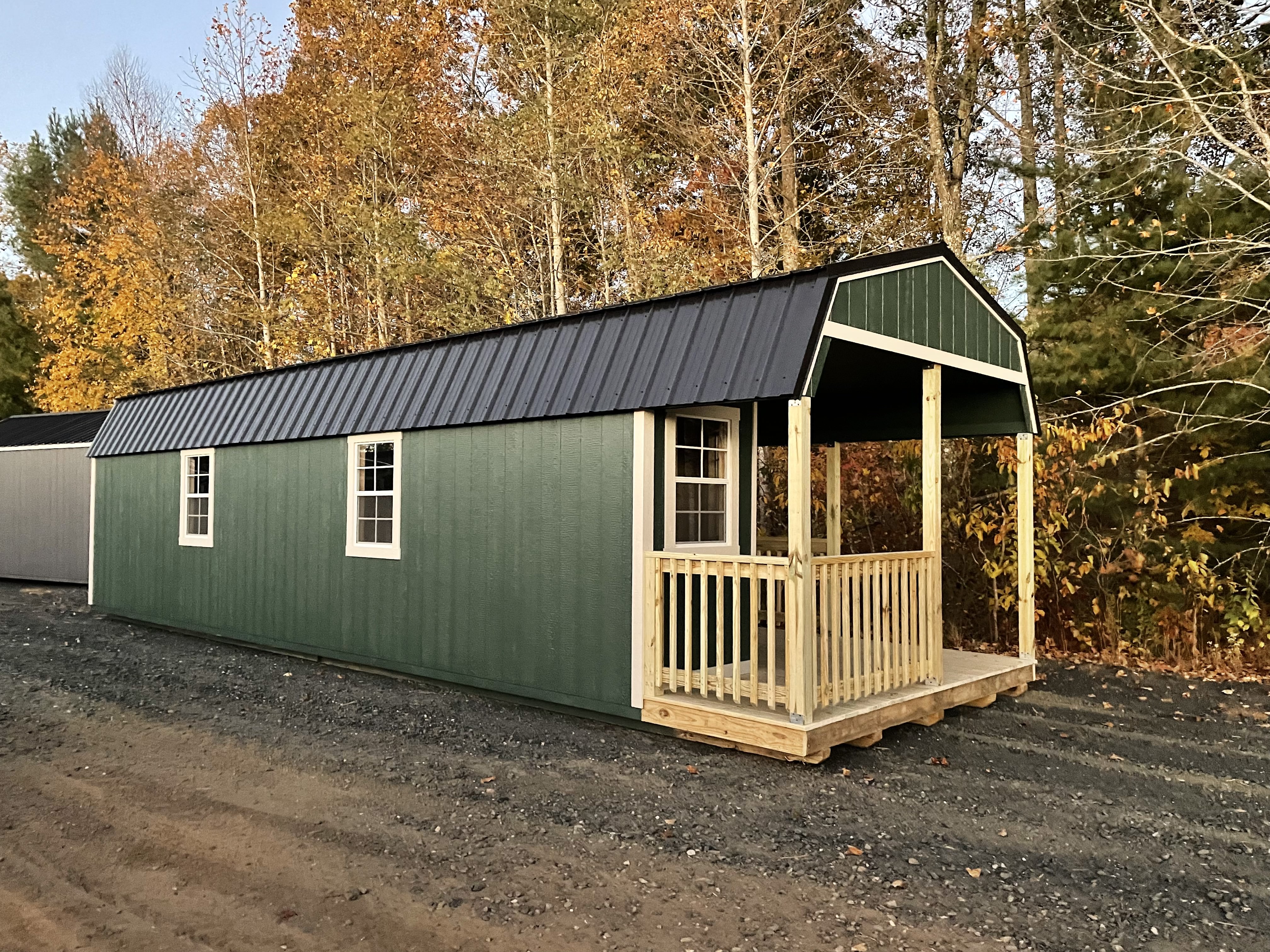 Shed built and delivered by Horizon Building Co.