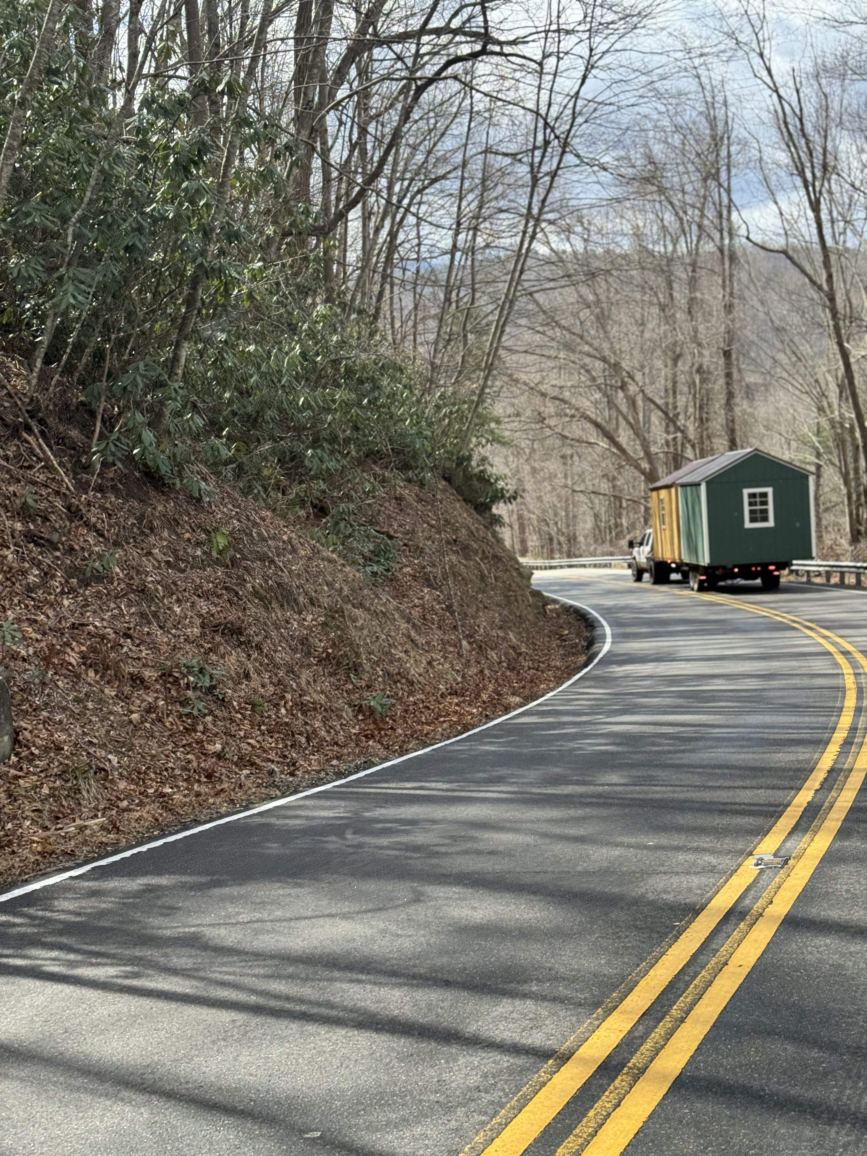 Shed built and delivered by Horizon Building Co.