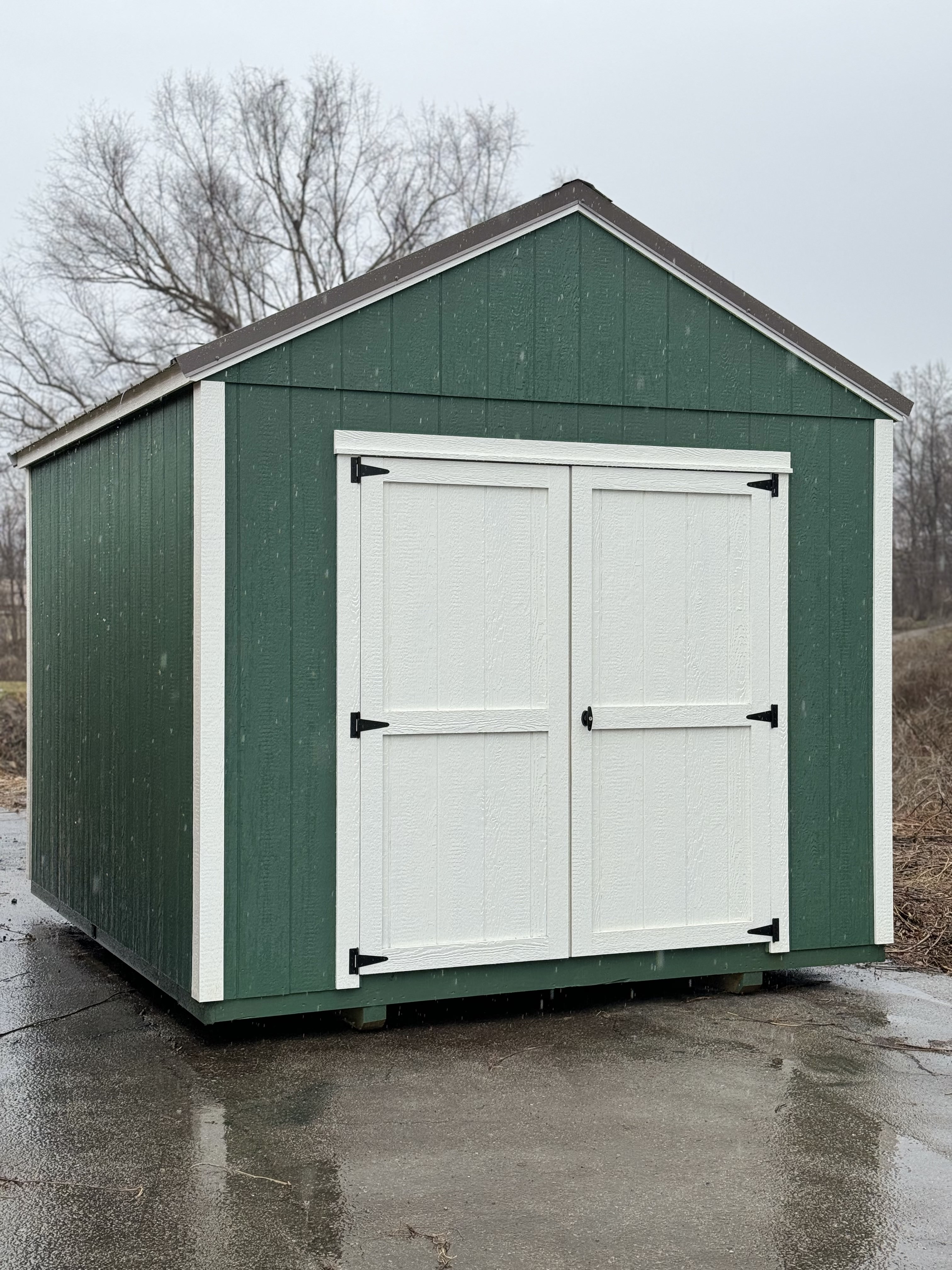 Shed built and delivered by Horizon Building Co.