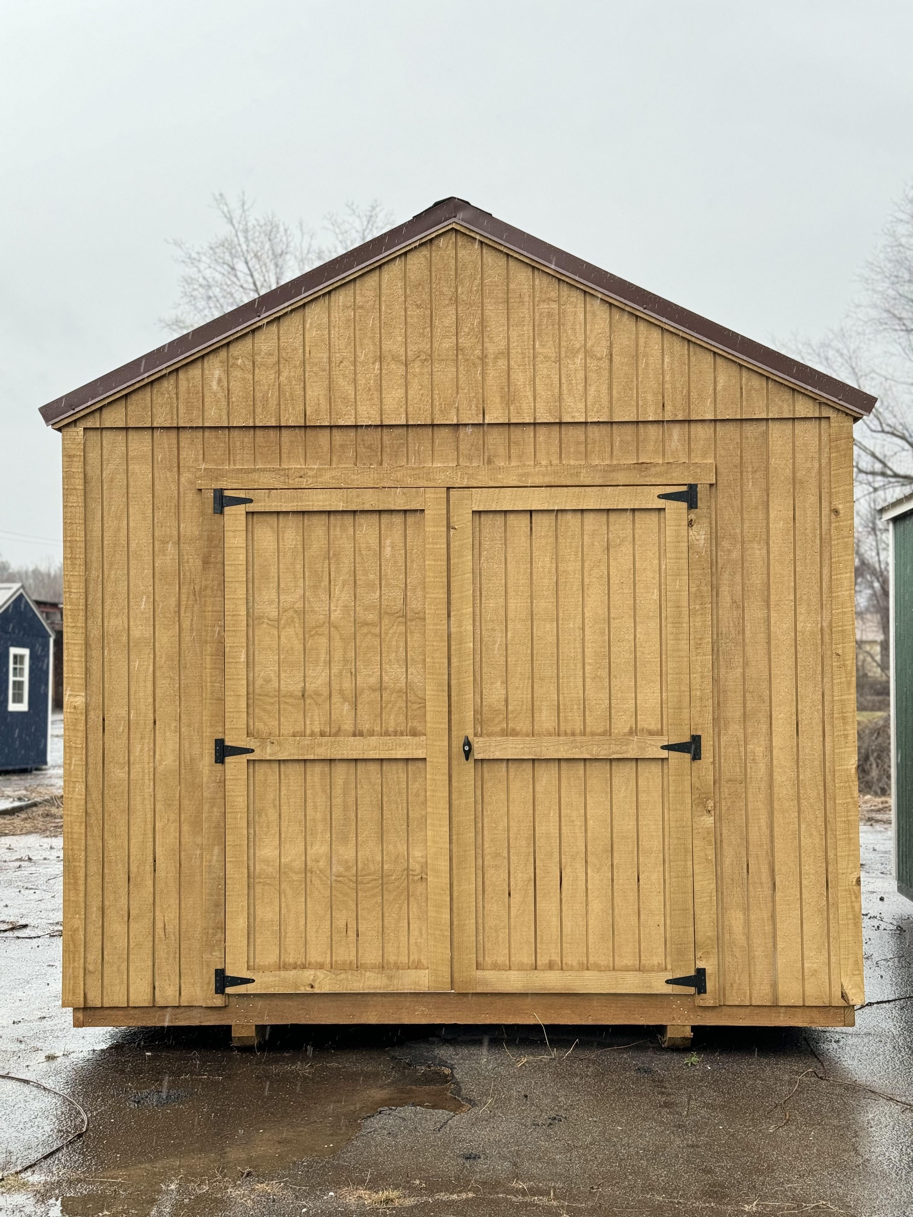 Shed built and delivered by Horizon Building Co.